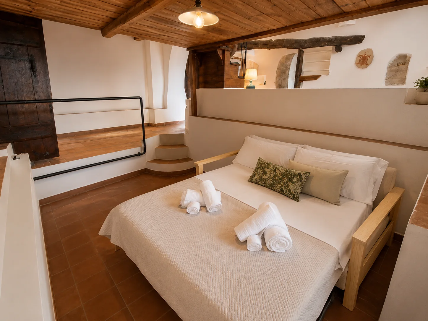 Divano letto nella zona giorno su più livelli
